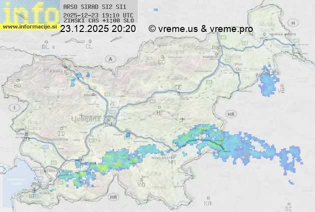 Radarska karta padavin