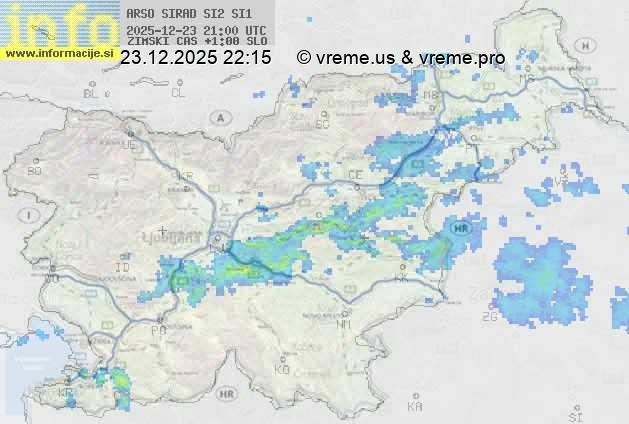 Radarska karta padavin