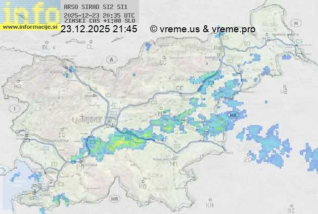 Radarska karta padavin