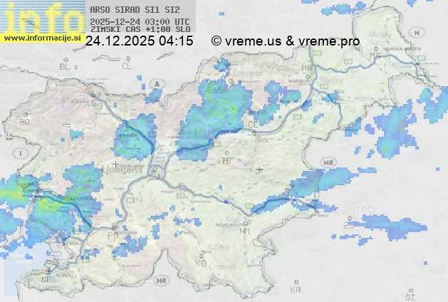 Radarska karta padavin