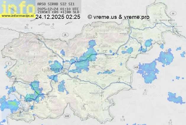 Radarska karta padavin