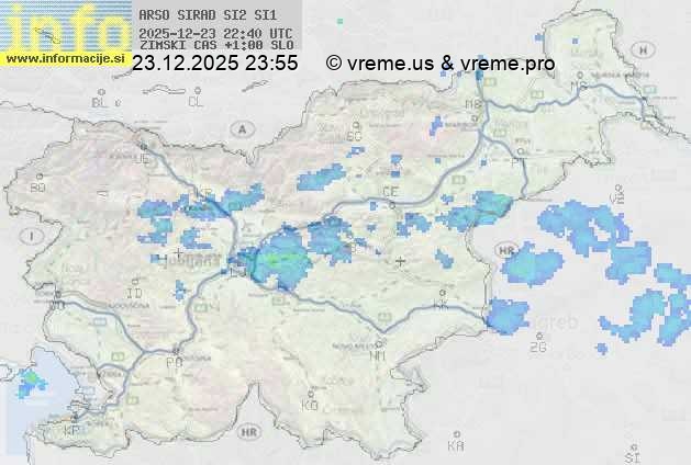 Radarska karta padavin