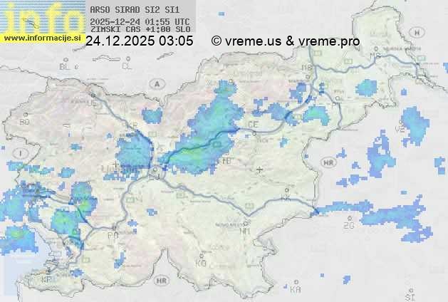 Radarska karta padavin