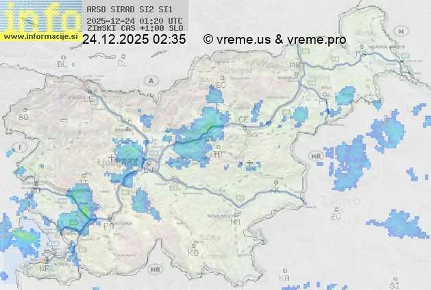 Radarska karta padavin