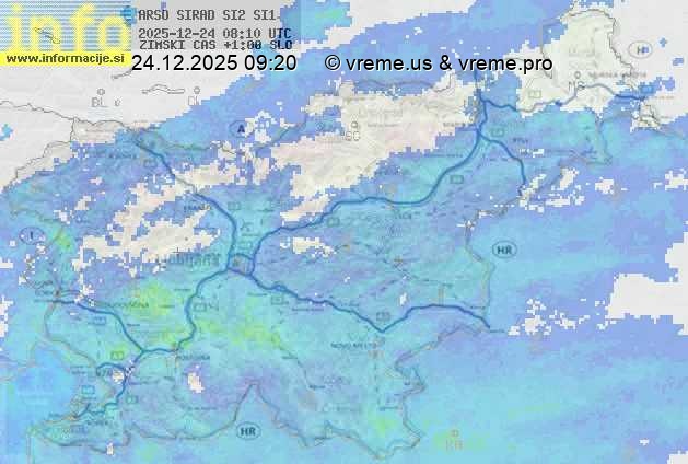 Radarska karta padavin