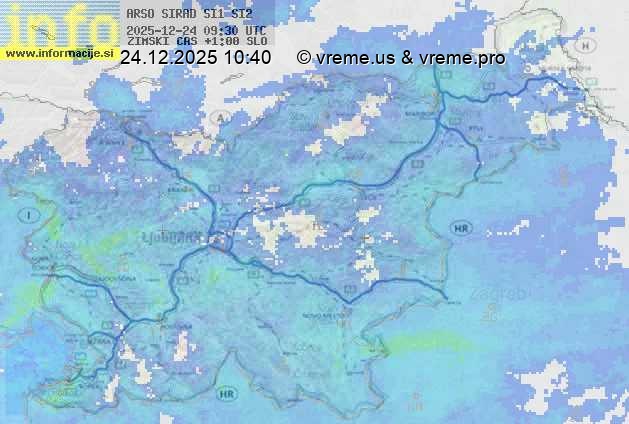 Radarska karta padavin