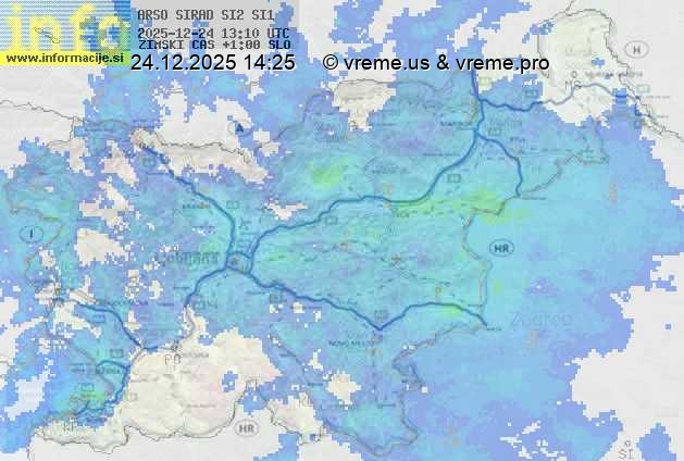 Radarska karta padavin