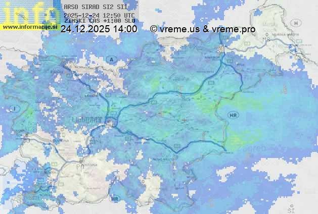 Radarska karta padavin