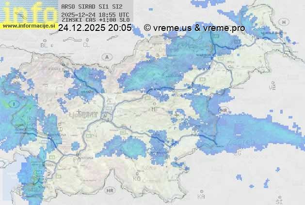 Radarska karta padavin