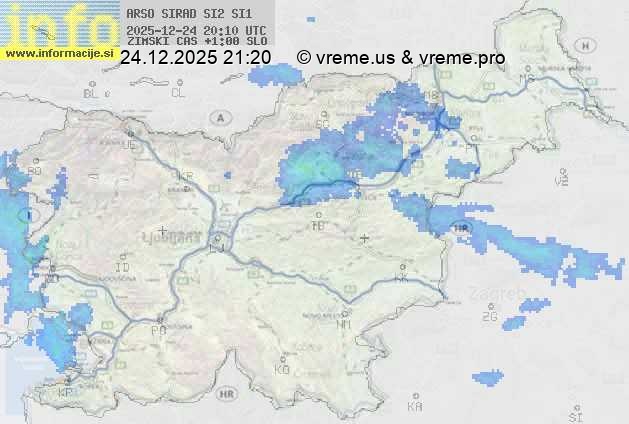 Radarska karta padavin