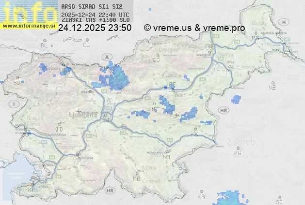 Radarska karta padavin