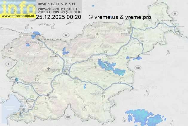 Radarska karta padavin