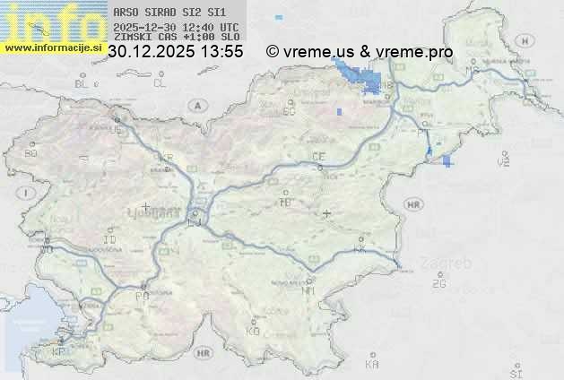 Radarska karta padavin