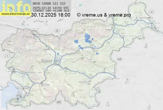 Radarska karta padavin