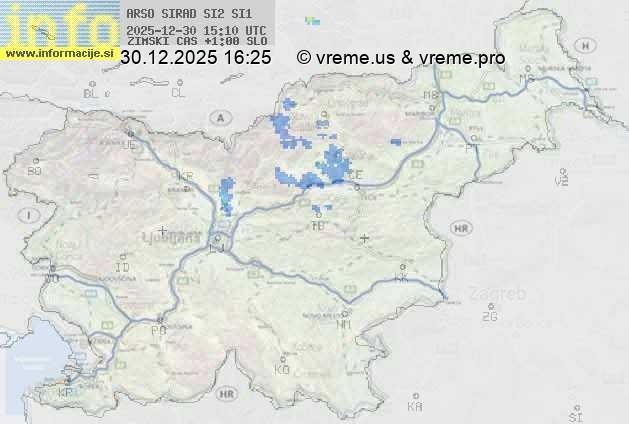 Radarska karta padavin