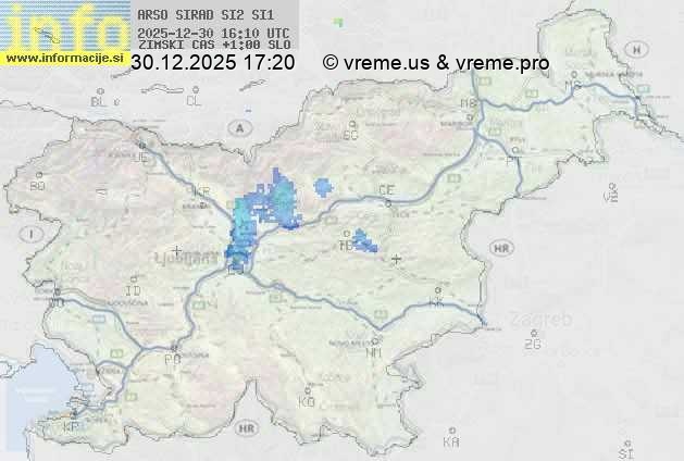 Radarska karta padavin