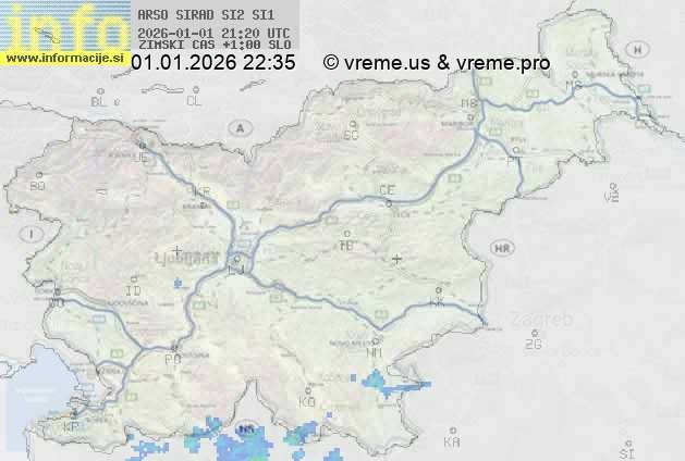 Radarska karta padavin