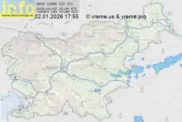 Radarska karta padavin