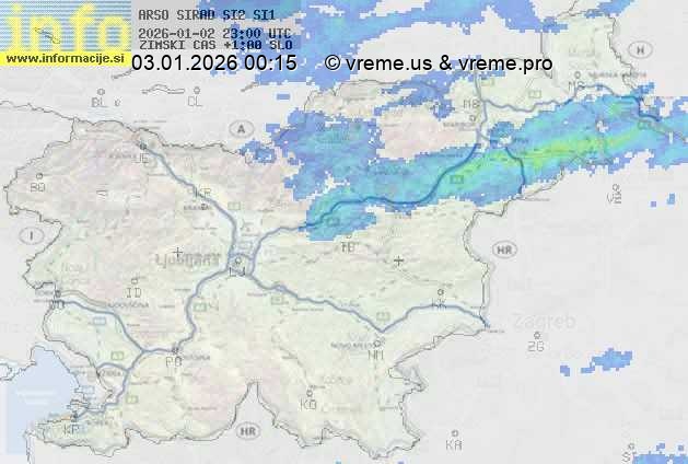 Radarska karta padavin