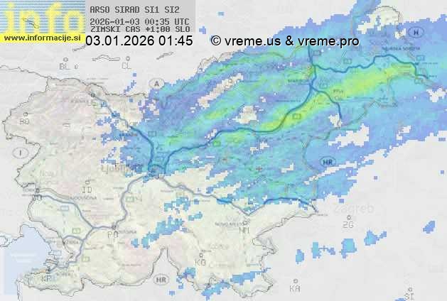 Radarska karta padavin