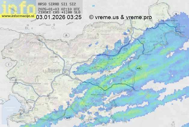 Radarska karta padavin