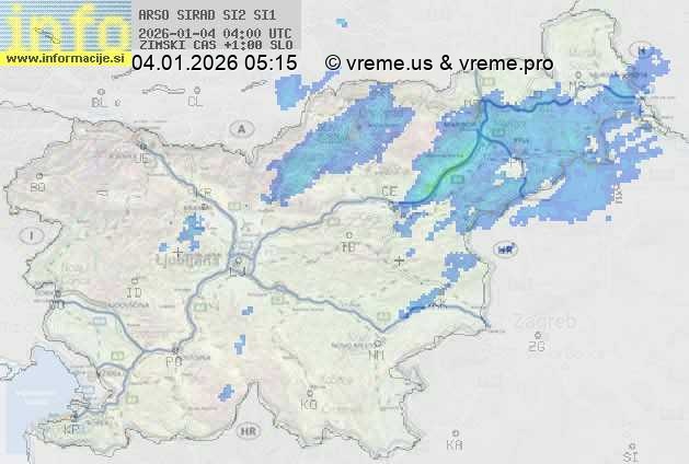 Radarska karta padavin