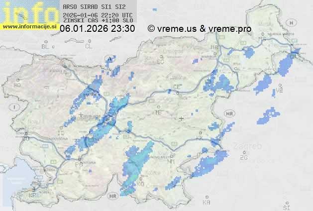Radarska karta padavin