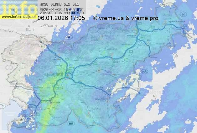 Radarska karta padavin