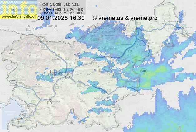 Radarska karta padavin