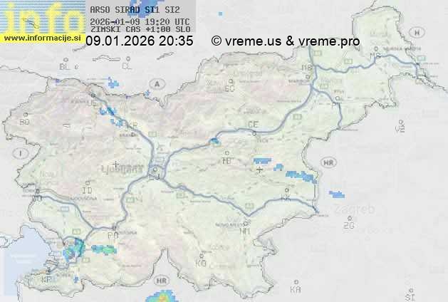 Radarska karta padavin