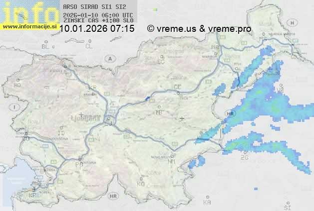 Radarska karta padavin