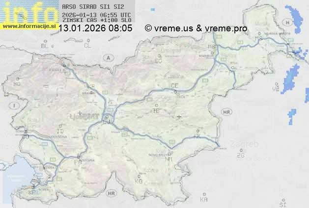 Radarska karta padavin