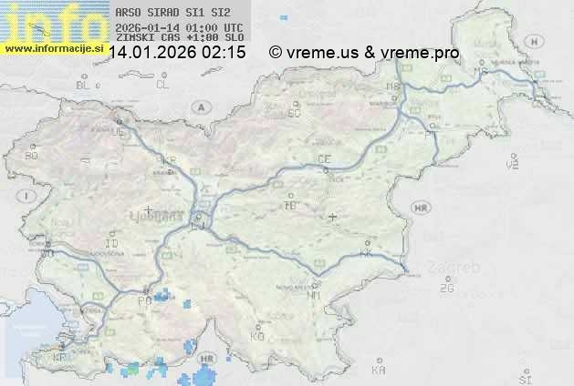 Radarska karta padavin