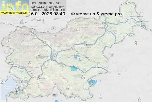 Radarska karta padavin