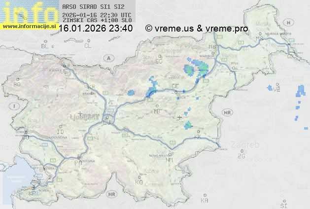 Radarska karta padavin