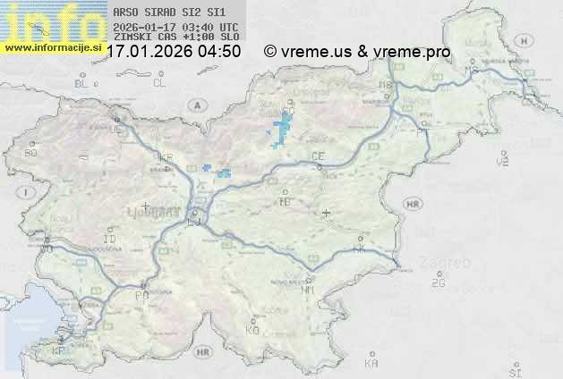 Radarska karta padavin