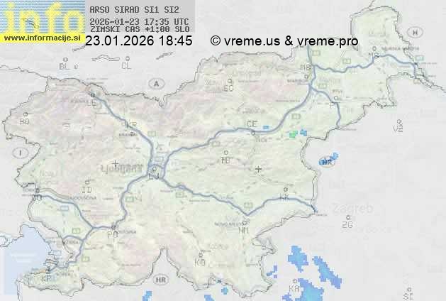 Radarska karta padavin