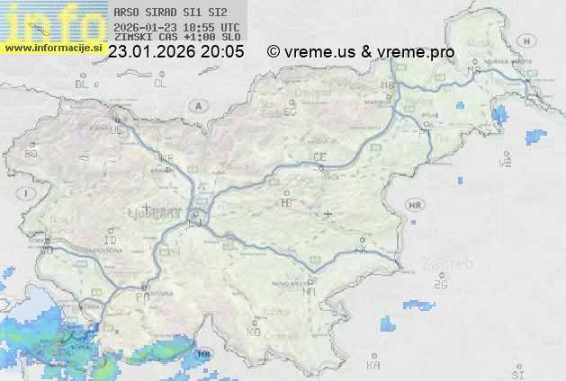 Radarska karta padavin