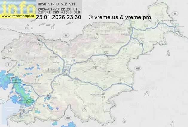Radarska karta padavin