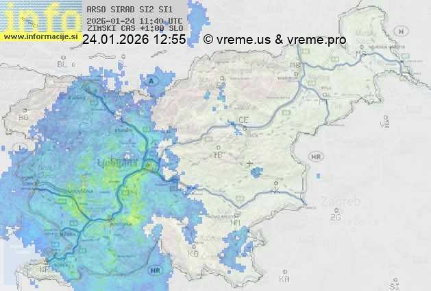 Radarska karta padavin