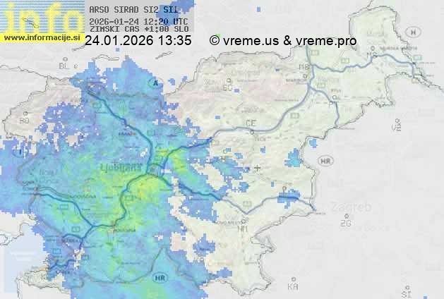 Radarska karta padavin