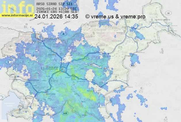 Radarska karta padavin
