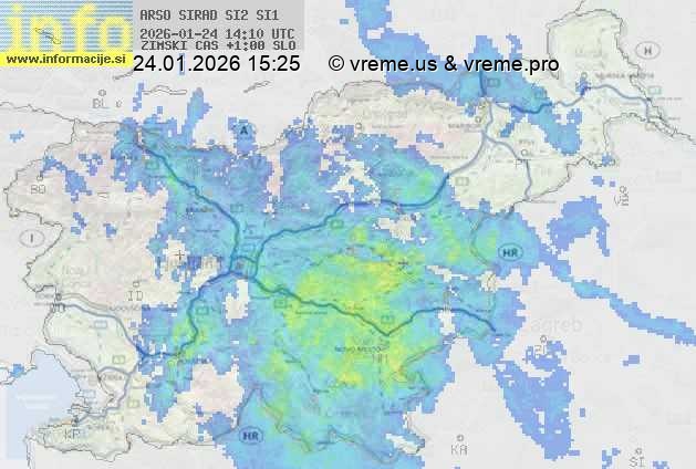 Radarska karta padavin