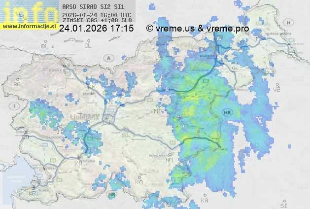 Radarska karta padavin