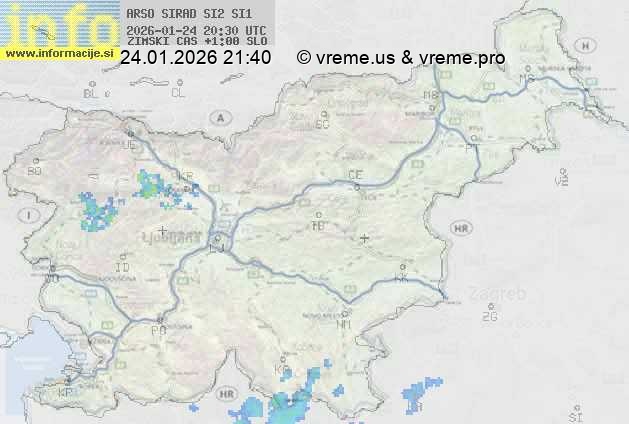 Radarska karta padavin