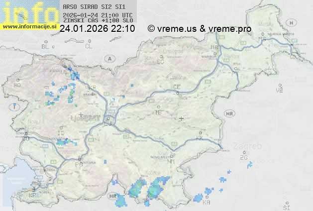 Radarska karta padavin