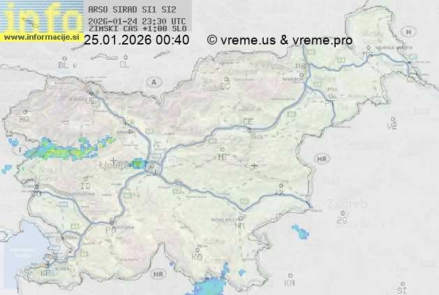 Radarska karta padavin