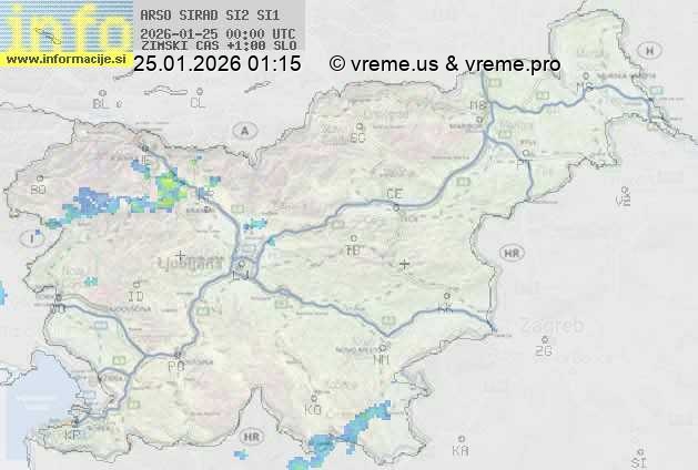 Radarska karta padavin