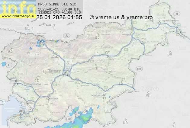 Radarska karta padavin