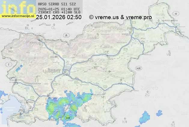 Radarska karta padavin